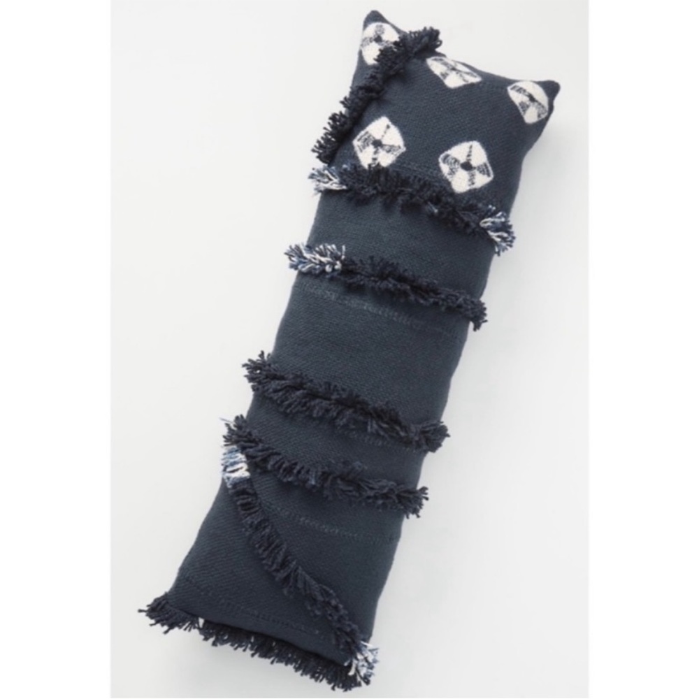 Anthropologie Fringed Sierra Pillow 14" x 40" - Picture 6 of 7